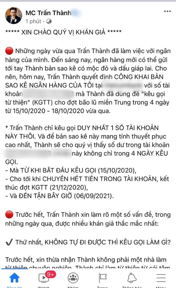 Trấn Thành gửi tiết kiệm bao nhiêu mà tiền lời lên đến gần 800 triệu?