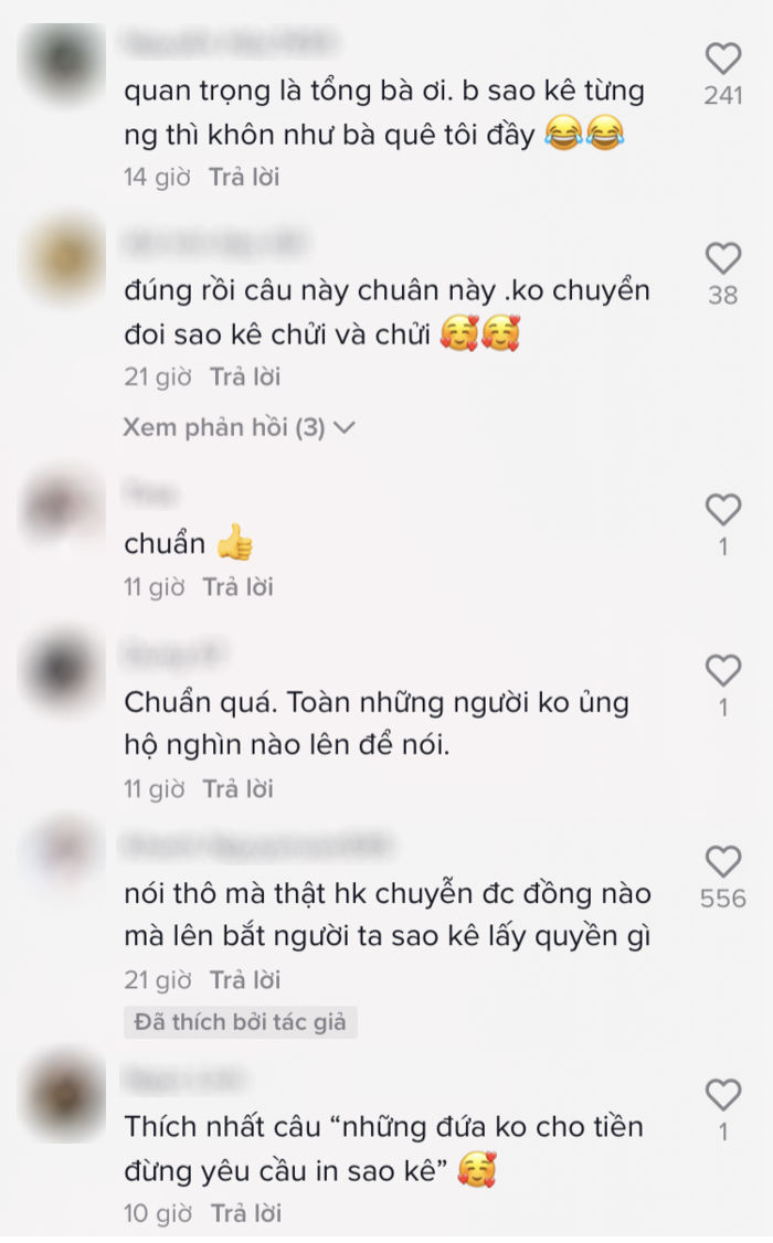 Trang Khàn: Chụp hóa đơn chuyển tiền và xin sao kê, tôi đưa ngay