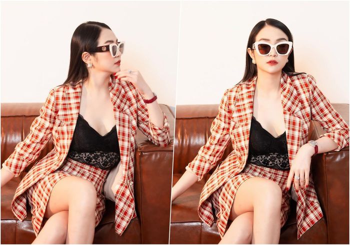 Vợ chủ tịch của Tuấn Hưng gợi ý phong cách thời trang công sở cực xinh