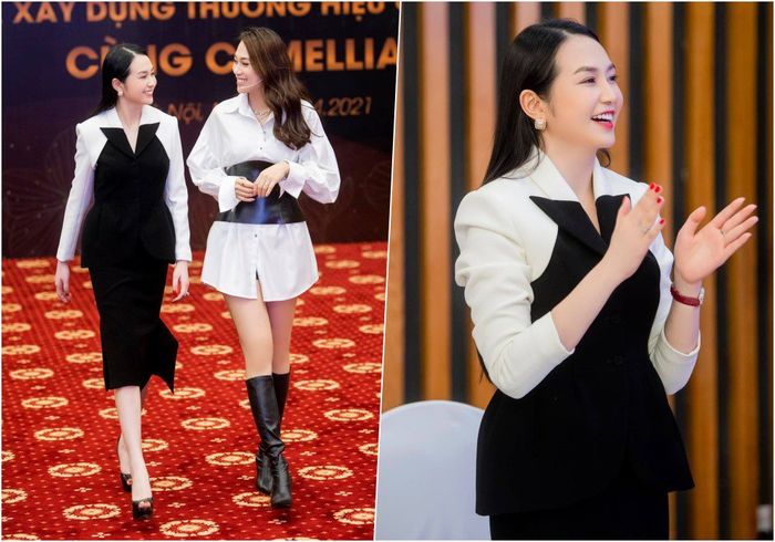Vợ chủ tịch của Tuấn Hưng gợi ý phong cách thời trang công sở cực xinh