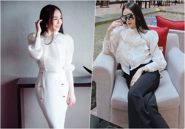Vợ chủ tịch của Tuấn Hưng gợi ý phong cách thời trang công sở cực xinh