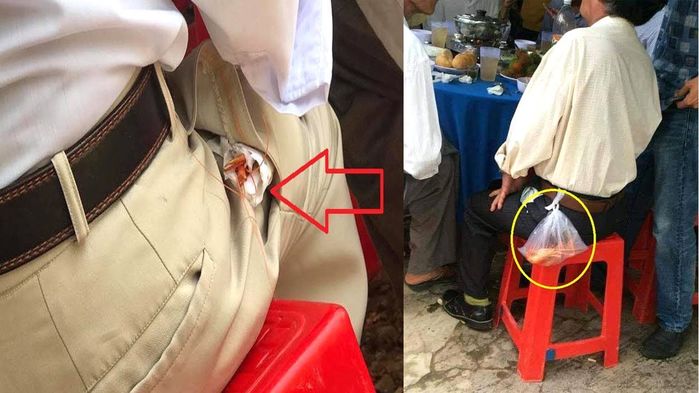 Chàng trai đi ăn cỗ còn lấy phần bỏ túi mang về: Có phải kém văn minh
