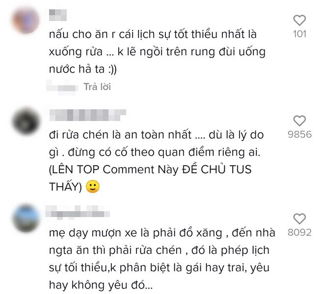 Cô gái khẳng định không rửa bát khi về ra mắt: Đâu phải mỗi mình ăn