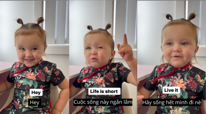 Em bé 2 tuổi bất ngờ nổi tiếng nhờ vào những câu nói đầy tích cực