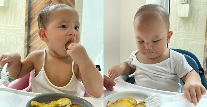 Hành trình tự ăn của Lisa - Leon: Lisa chăm chú, Leon hơi nhăn nha