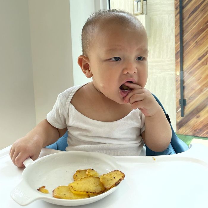 Hành trình tự ăn của Lisa - Leon: Lisa chăm chú, Leon hơi nhăn nha
