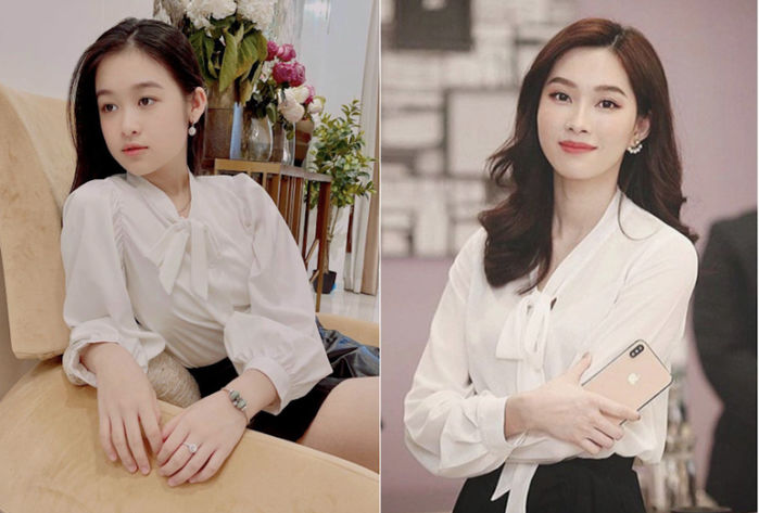 Hoa khôi nhí Cần Thơ gây sốt khi đụng hàng với Hoa hậu Đặng Thu Thảo