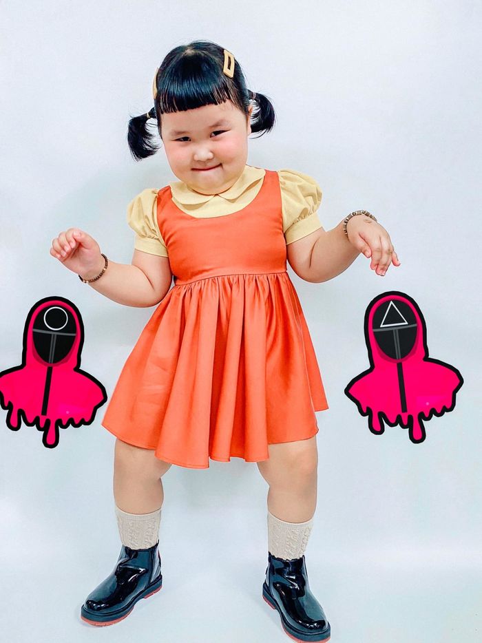 Hóa trang búp bê trong Squid Game, bé gái khiến CDM cười vỡ bụng