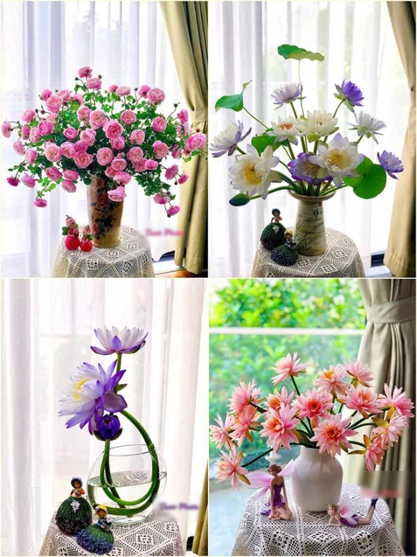 Học cách thổi hồn cho những bình hoa giúp không gian sống đẹp và sang