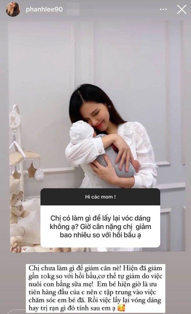 Hơn 2 tháng sinh con cho chồng đại gia, Phanh Lee giảm liền 10kg
