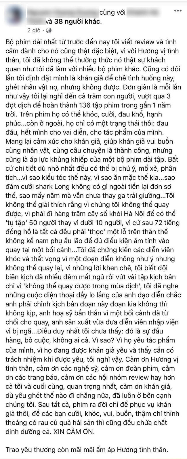Hương Vị Tình Thân tập cuối cùng bị khán giả chê nhạt