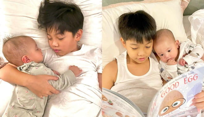 Leon mê anh Subeo: Anh hai ôm thì tít mắt, mẹ hôn thì đẩy ra