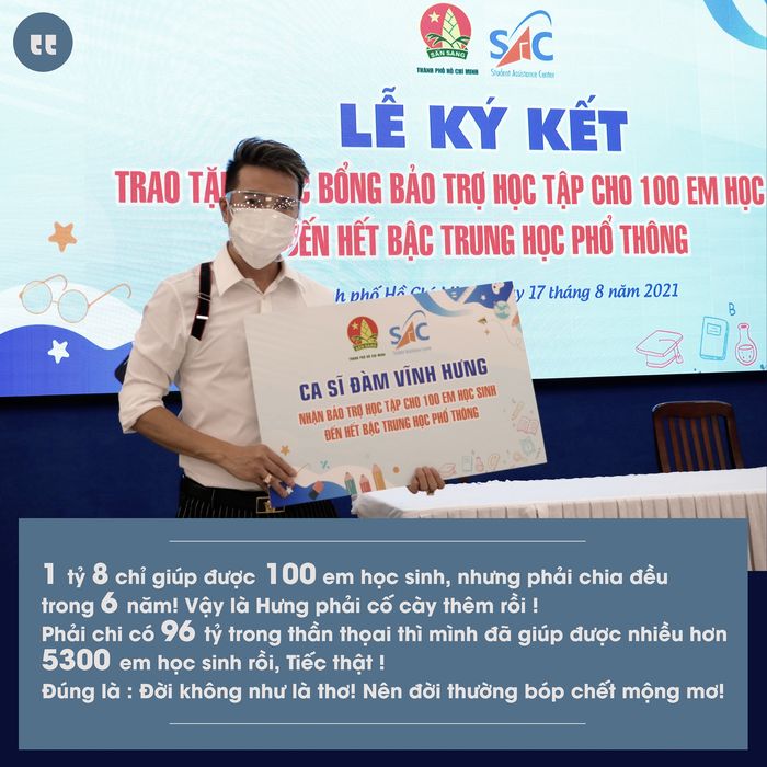 Loạt hành động ấm áp, thiết thực của Đàm Vĩnh Hưng trong suốt mùa dịch