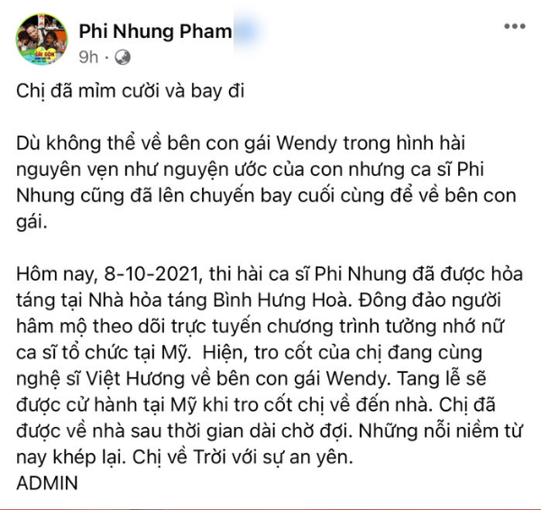 Kỳ Duyên: Cuối đời Phi Nhung không thể vững vàng trước áp lực dư luận