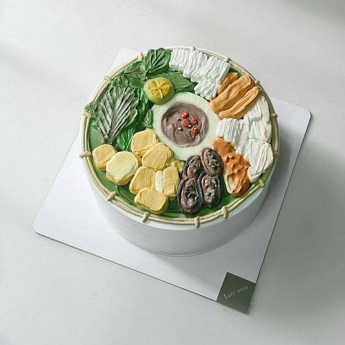 Những chiếc bánh kem mùa dịch: Bánh hình tô bún riêu, bánh khổ qua