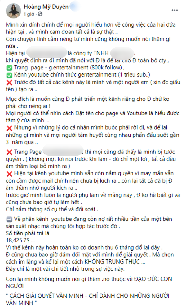 Những sự chia tay của sao Việt với công ty quản lý