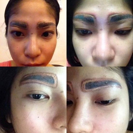 Pha xăm chân mày sai một li đi một dặm: vừa buồn cười vừa thương