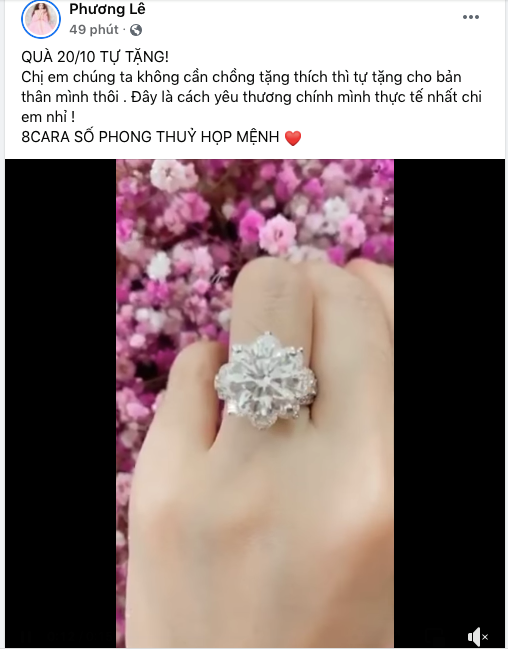 Quà 20/10 của mỹ nhân Việt: người xế hộp 6 tỷ, người kim cương 8 cara