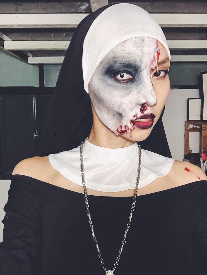 Sao Việt hoá trang chơi Halloween 2021: Búp bê Squid Game rất hot