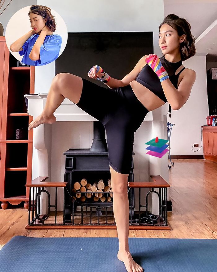 Khi các mỹ nhân Việt đi học boxing: Khả Ngân khoẻ khắn và cá tính