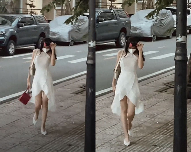 Style ra phố của Đỗ Thị Hà: Tóc quấn lô, đi giày bệt, biểu cảm cực yêu