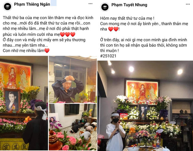Tròn 1 tháng Phi Nhung mất: Xót xa cháu ngoại ôm di ảnh bà đi khắp nơi