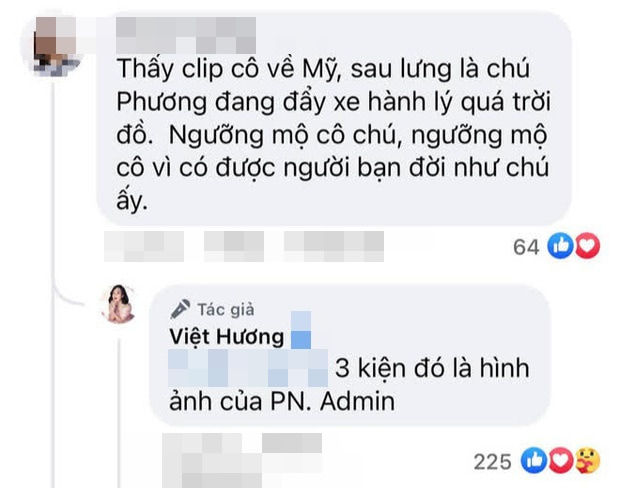 Việt Hương tiết lộ sự thật bên trong 3 kiện hàng lớn mang sang Mỹ