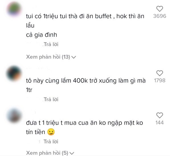 Bánh canh cua Sài Gòn có hẳn tô 1 triệu, CĐM: Mua 1kg về làm 5 món