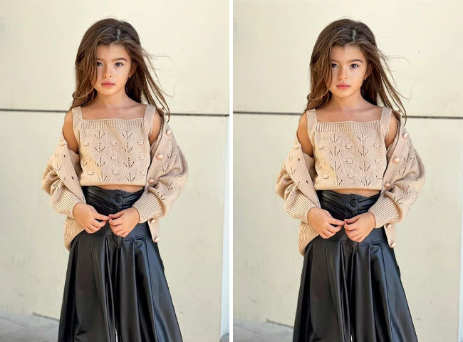 Bé gái 6 tuổi gây sốt MXH vì quá xinh đẹp: Chụp vội cũng như mẫu nhí