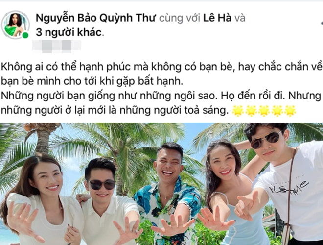 Bức ảnh không ngờ: Quỳnh Thư quay xe với Vũ Khắc Tiệp và Diệp Lâm Anh