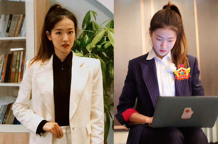 Cô thư ký gây sốt vì có vẻ ngoài như bản sao Triệu Lộ Tư