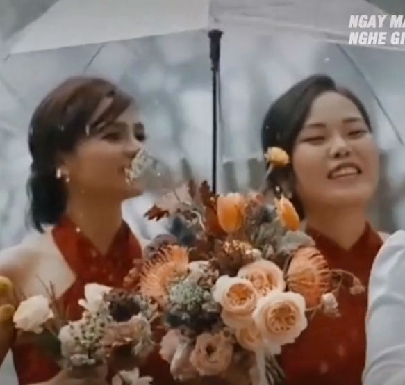 Đám cưới dưới mưa ở Đà Lạt, spotlight thuộc về màn bắn rap của cô dâu