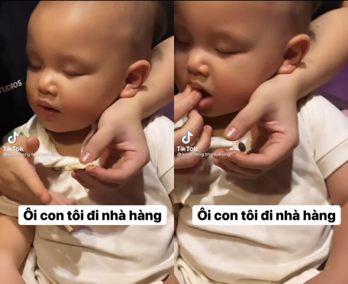 Leon khi đi ăn nhà hàng: có người phục vụ, vừa ăn vừa ngủ