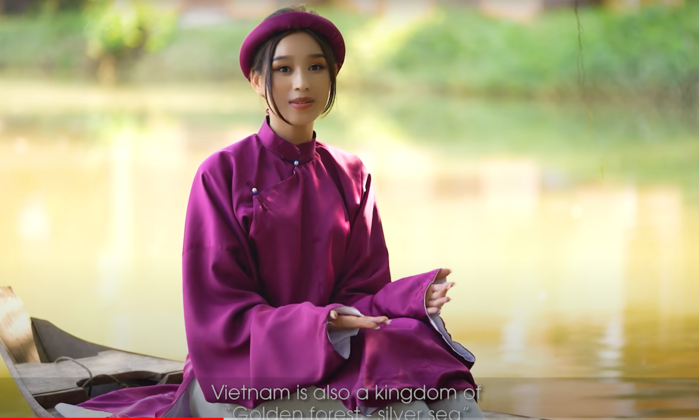 Đỗ Thị Hà giới thiệu văn hóa Việt Nam trong video dự thi Miss World