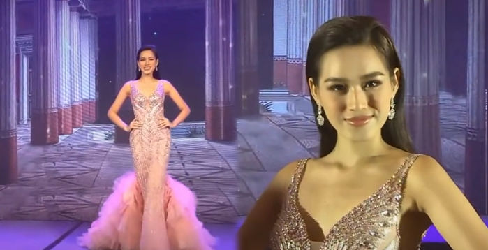 Đỗ Thị Hà mang đàn T'rưng vào phần thi tài năng tại Miss World 2021