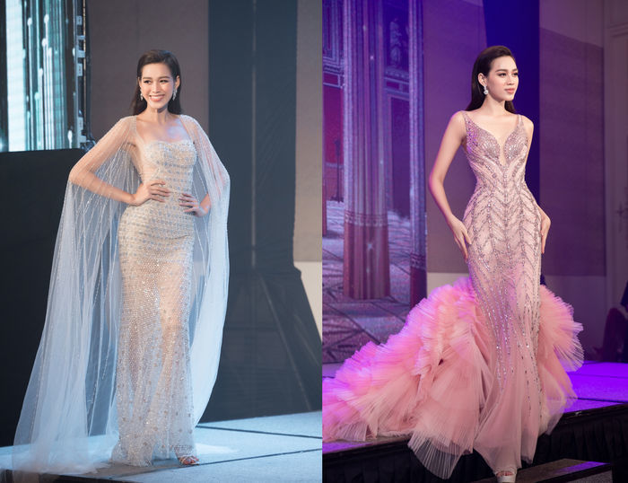 Đọ váy dạ hội của 3 đại diện Việt Nam: Thùy Tiên ý tưởng táo bạo