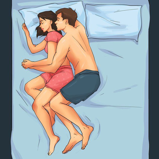Đọc vị cặp đôi có hạnh phúc hay không thông qua dáng nằm ngủ chung