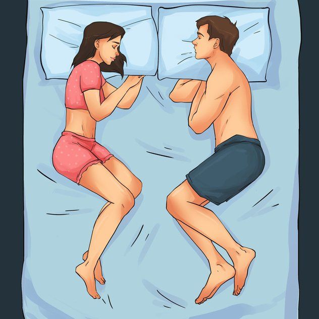 Đọc vị cặp đôi có hạnh phúc hay không thông qua dáng nằm ngủ chung