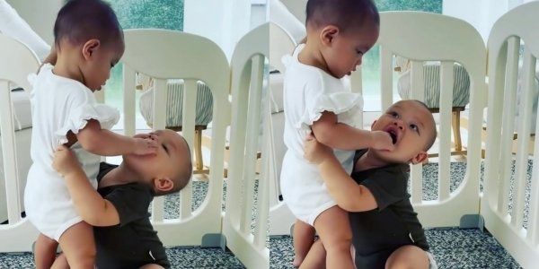 Lisa nhà Hồ Ngọc Hà đòi thử sức với 2 cục tạ