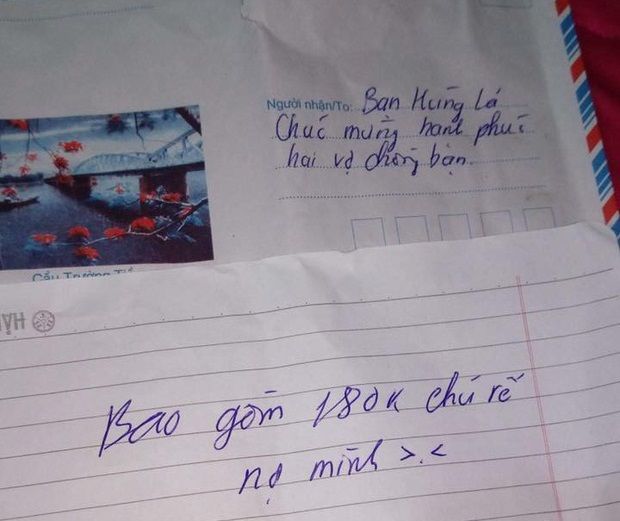 Gửi 500k mừng cưới mà bị ém lại 300k, anh nhân viên viết mail đòi tiền