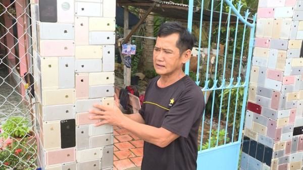 Hàng rào bằng gạch xưa rồi: Giờ còn làm từ vỏ điện thoại đến cánh cửa
