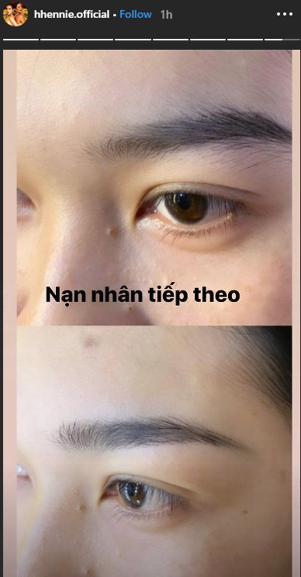 H'Hen Niê tự cạo chân mày bằng lưỡi lam: nhìn thót tim giùm!