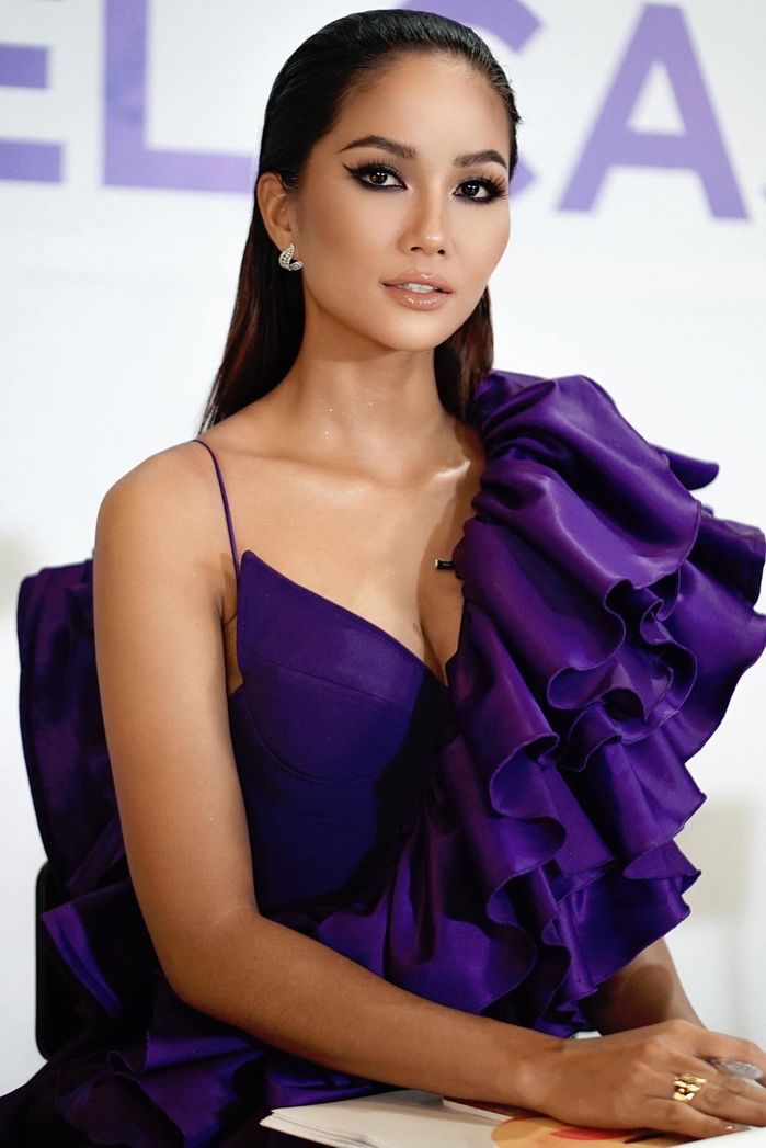 Hình ảnh đối nghịch của H'Hen Niê trước và sau khi makeup