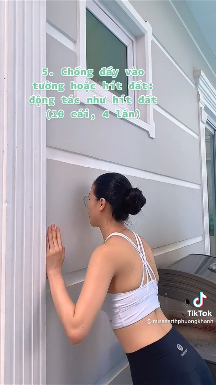 Hoa hậu Phương Khánh chỉ 7 động tác thu nhỏ bắp tay thon gọn, nuột nà
