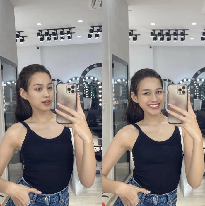 Hoa Hậu Đỗ Thị Hà nhan sắc trước và sau khi tự makeup đến ngỡ ngàng