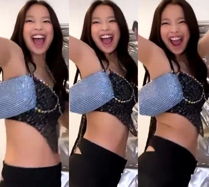 Jennie tiếp tục xả ảnh khoe body mướt mắt, lớp make up lấp lánh đâu?