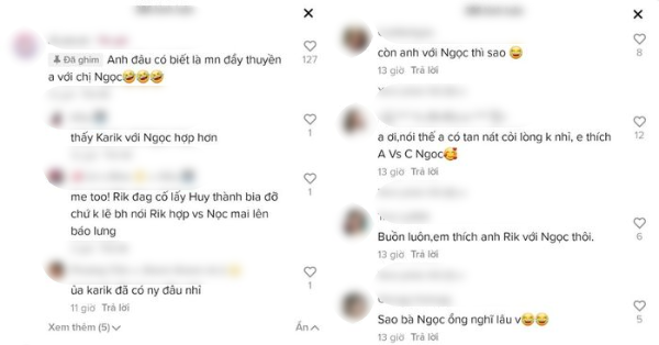 Karik đẩy thuyền Ninh Dương Lan Ngọc và Ngô Kiến Huy