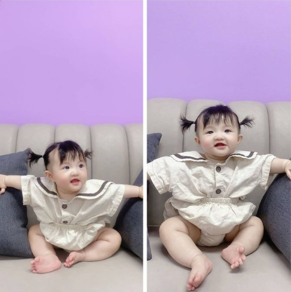 Ái nữ nhà Đông Nhi là thánh hài: mới 1 tuổi mà đã đánh răng