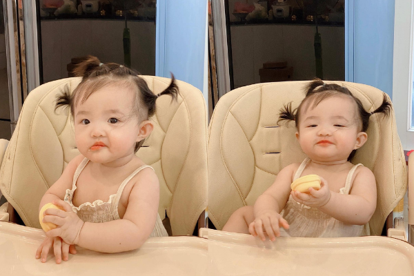 Ái nữ nhà Đông Nhi là thánh hài: mới 1 tuổi mà đã đánh răng