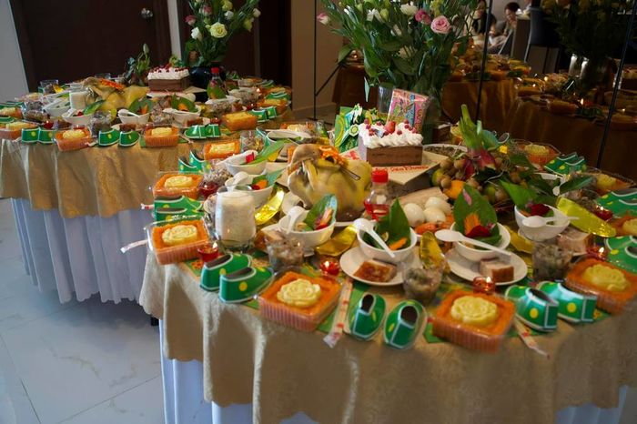 Mâm đầy tháng của con sao Việt: cặp sinh đôi nhà Hà Hồ hoành tráng